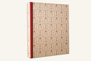 Folder gold plated with red edge